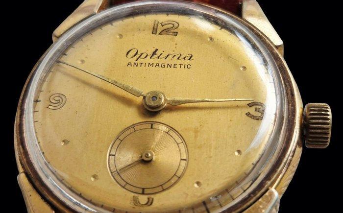 Optima - Vintage - Zonder Minimumprijs - Heren - 1950-1959, Handtassen en Accessoires, Horloges | Heren