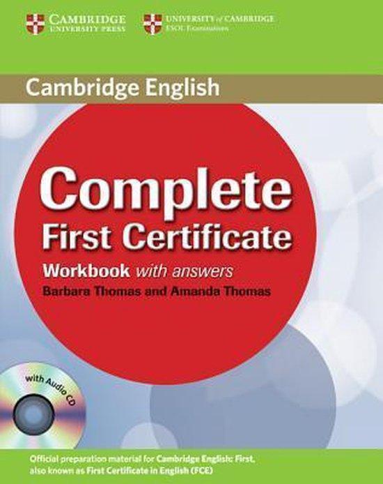 Complete First Certificate Workbook With Answers And Audio, Boeken, Taal | Engels, Zo goed als nieuw, Verzenden