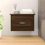 vidaXL Nachtkastje wandgemonteerd 41,5x36x28 cm bruin, Huis en Inrichting, Slaapkamer | Nachtkastjes, Verzenden, Nieuw