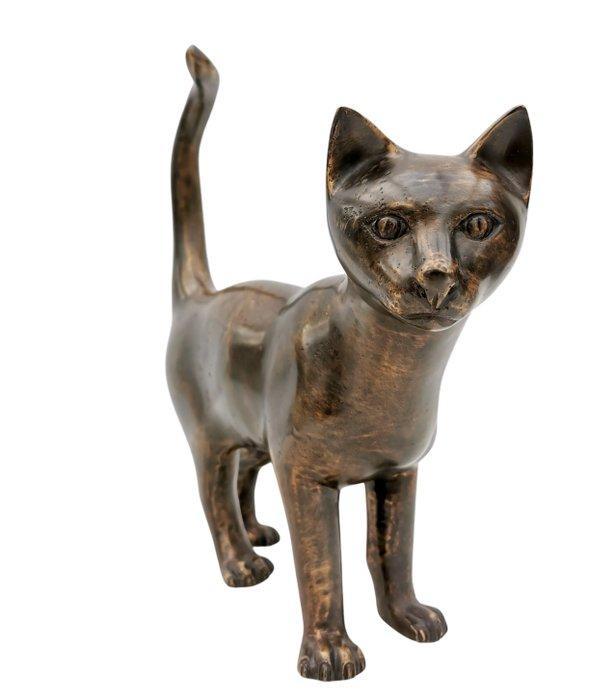 Beeldje - Cat - kitten - Brons, Antiek en Kunst, Curiosa en Brocante