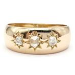 Ring - 18 karaat Geel goud Diamant  (Natuurlijk), Bijoux, Sacs & Beauté