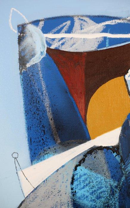 Onie Jackson - Femme bleu assise sur une chaise, Antiek en Kunst, Kunst | Schilderijen | Modern
