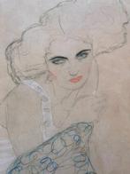 Gustav Klimt (1862-1918), after - Kniestück nach Rechts /, Antiquités & Art
