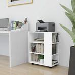 vidaXL Rolkast 60x35x75 cm bewerkt hout wit, Huis en Inrichting, Verzenden, Nieuw