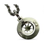 Ketting met hanger - 18 karaat Witgoud