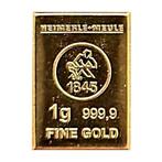 1 gram - Goud - 1 Gram Heimerle + Meule .9999 Gold Bar LBMA