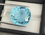 Zonder Minimumprijs - 1 pcs  Blauw Aquamarijn  - 30.49 ct -, Handtassen en Accessoires, Edelstenen, Nieuw