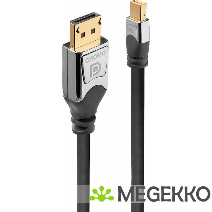 Lindy 36313 3m Mini DisplayPort DisplayPort Grijs, Computers en Software, Overige Computers en Software, Nieuw, Verzenden