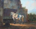 Wouterus Verschuur (1812-1874) - Paard bij de stal