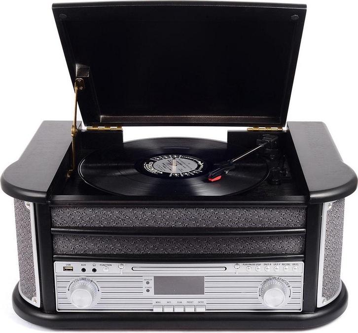 2dekans | Denver Retro Platenspeler - Ingebouwde Speakers en, Audio, Tv en Foto, Tuners, Ophalen of Verzenden