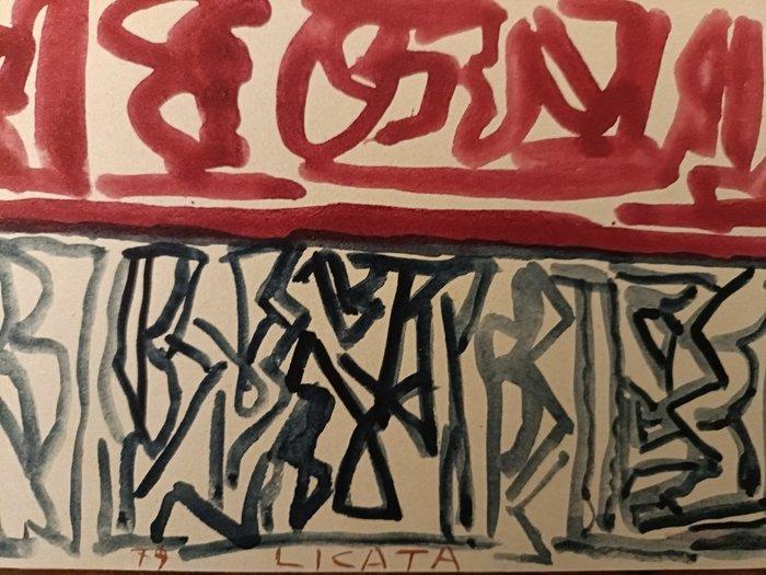 Riccardo Licata (1929-2014) - Senza titolo, Antiek en Kunst, Kunst | Schilderijen | Modern