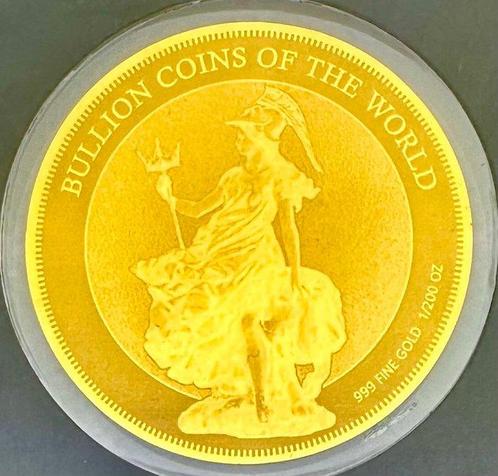 Tsjaad. 5000 Francs 2019 Britannia, oro  1/200 Oz (.999), Postzegels en Munten, Munten | Europa | Niet-Euromunten