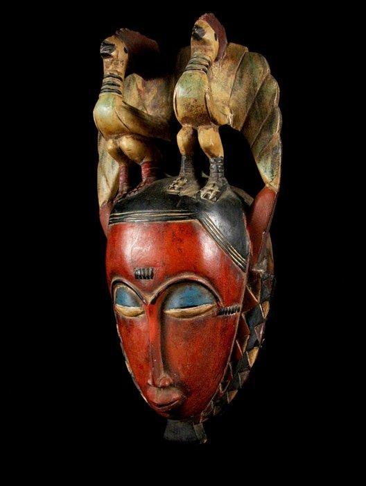 masker - Yaure - Ivoorkust, Antiek en Kunst, Kunst | Niet-Westerse kunst