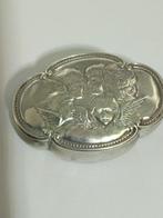 Doos - .925 zilver - zilveren pillen- of spelddoos, Antiek en Kunst
