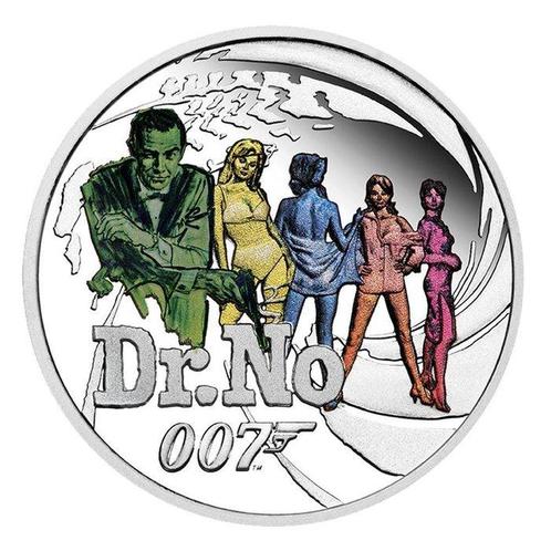 Tuvalu. 50 Cent 2021 -  007 DR. NO, 1/2 oz  .9999% PROOF, Postzegels en Munten, Munten | Europa | Niet-Euromunten