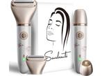 2-in-1 Ladyshave + 2 Extra Scheerkoppen - Gezicht - Oksels -, Verzenden, Zo goed als nieuw