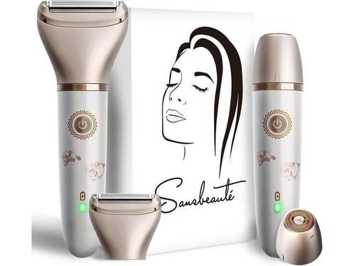2-in-1 Ladyshave + 2 Extra Scheerkoppen - Gezicht - Oksels -, Huis en Inrichting, Woonaccessoires | Overige, Zo goed als nieuw