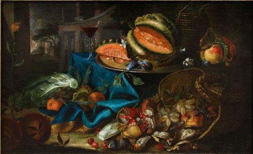 Maximilian Pfeiler (act. 1683-1721) - Natura morta di frutta, Antiquités & Art, Art | Peinture | Classique