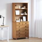 vidaXL Hutch met lade Bruin 91 x 40 x 200,5 cm Massief, Huis en Inrichting, Verzenden, Nieuw