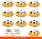 Set van 10 Stuks! Kibani Nylon Onkruidborstel 20 MM -, Nieuw, Kibani