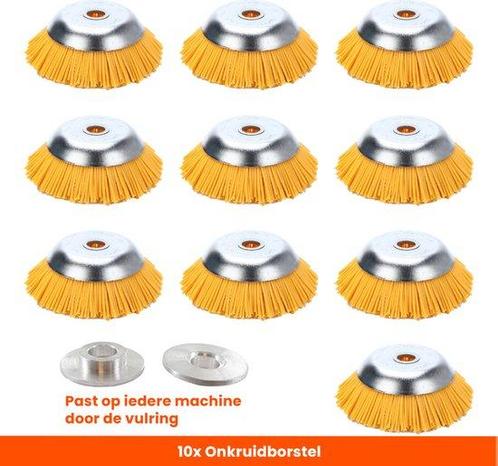 Set van 10 Stuks! Kibani Nylon Onkruidborstel 20 MM -, Tuin en Terras, Hand-tuingereedschap, Nieuw