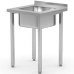 Spoeltafel | KitchenLine | RVS | 1 Spoelbak (Midden) |, Zakelijke goederen, Horeca | Keukenapparatuur, Verzenden, Nieuw in verpakking