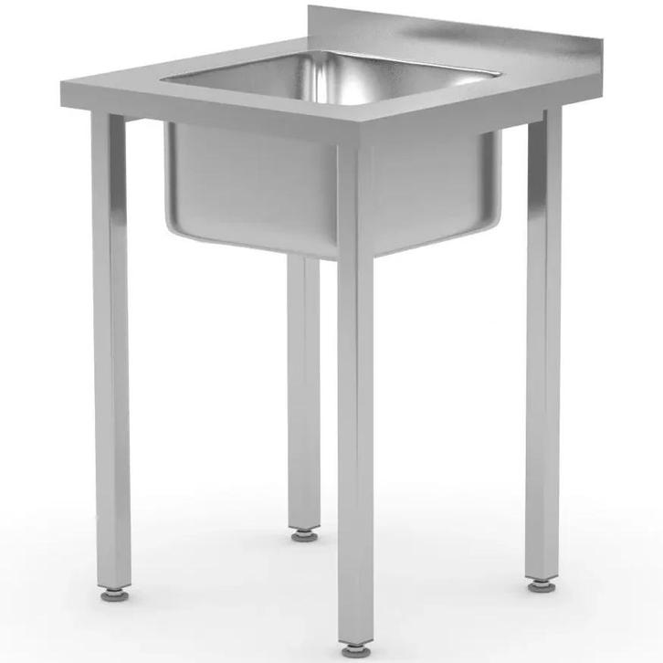 Spoeltafel | KitchenLine | RVS | 1 Spoelbak (Midden) |, Zakelijke goederen, Horeca | Keukenapparatuur, Nieuw in verpakking, Verzenden