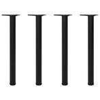 vidaXL Tafelpoten in hoogte verstelbaar zwart 710 mm 4 st, Maison & Meubles, Pièces pour table, Verzenden