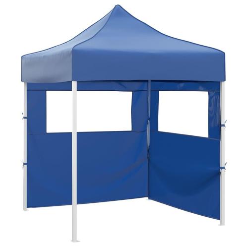 vidaXL Partytent met 2 zijwanden inklapbaar 2x2 m staal, Tuin en Terras, Partytenten, Nieuw, Verzenden