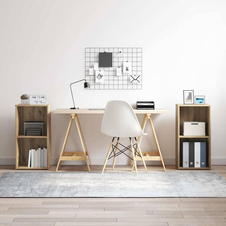 vidaXL Tv-meubelset 2 pcs Artisan Eiken 37 x 35 x 72 cm, Huis en Inrichting, Kasten |Televisiemeubels, Nieuw, Verzenden