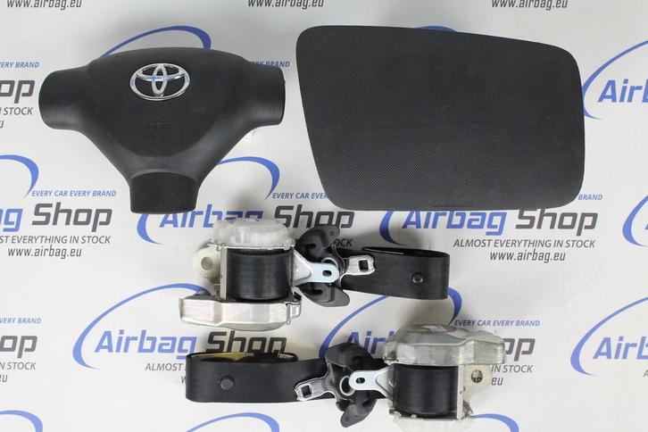 Airbag set – Paneel set zwart Toyota Aygo (2005 – 2014), Auto-onderdelen, Dashboard en Schakelaars, Gebruikt, Toyota