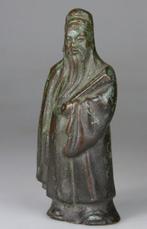 Antiek Shoulao beeldje sculptuur bronzen - China - 19e eeuw, Antiek en Kunst