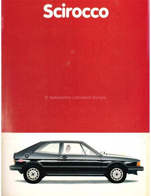 1980 VOLKSWAGEN SCIROCCO BROCHURE NEDERLANDS, Boeken, Auto's | Folders en Tijdschriften, Ophalen of Verzenden