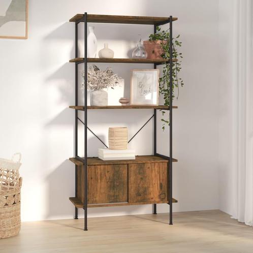 vidaXL Opbergrek 5-laags met kast 80x40x163 cm staal en, Huis en Inrichting, Kasten | Boekenkasten, Nieuw, Verzenden