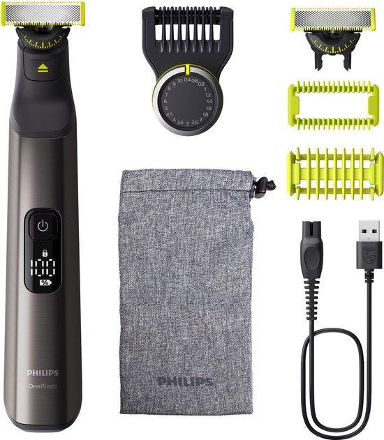Philips OneBlade Pro 360 Face + Body – Zilver - Trimmer,.., Handtassen en Accessoires, Uiterlijk | Haarverzorging, Nieuw, Verzenden