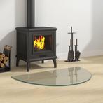 vidaXL Glasplaat voor openhaard half rond 800x500 mm, Doe-het-zelf en Bouw, Glas en Ramen, Verzenden, Nieuw