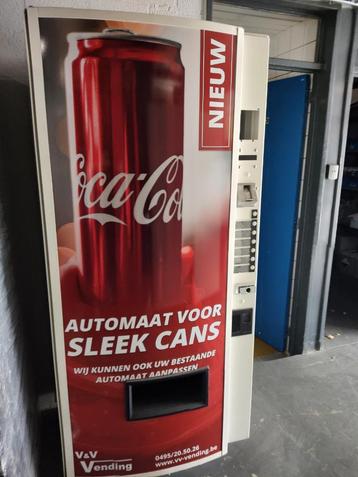 aanpassing nieuw formaat blikjes in uw Vendo drankautomaat