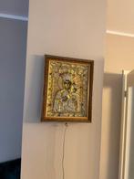 Icoon - Moeder Gods - Hout - Maagd Maria met Jezus, Antiek en Kunst