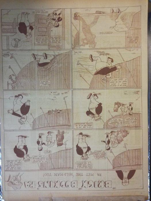 Naughty Pete - 16 Krantenpaginas en strips - 1913, Boeken, Strips | Comics