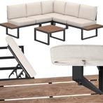2dekans | tectake® Tuinset Eilar - 4-Delige Loungeset -, Tuin en Terras, Ophalen of Verzenden, Nieuw