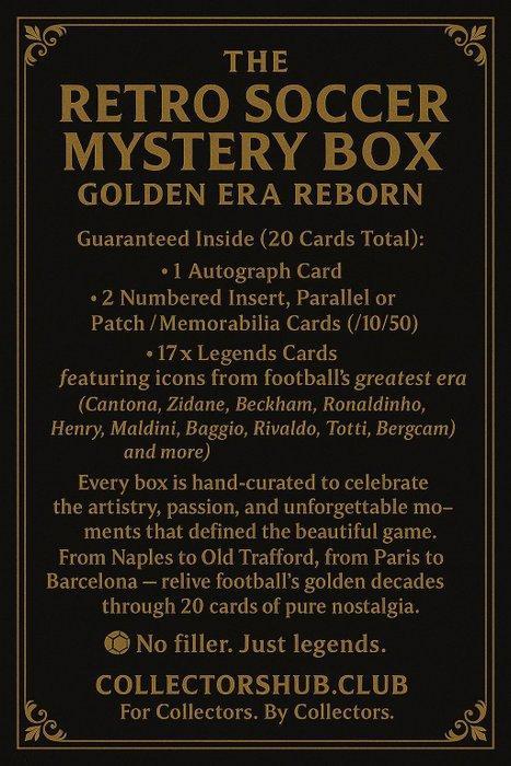 CollectorsHub Retro Soccer Mystery box - Near Mint (NM), Verzamelen, Stickers