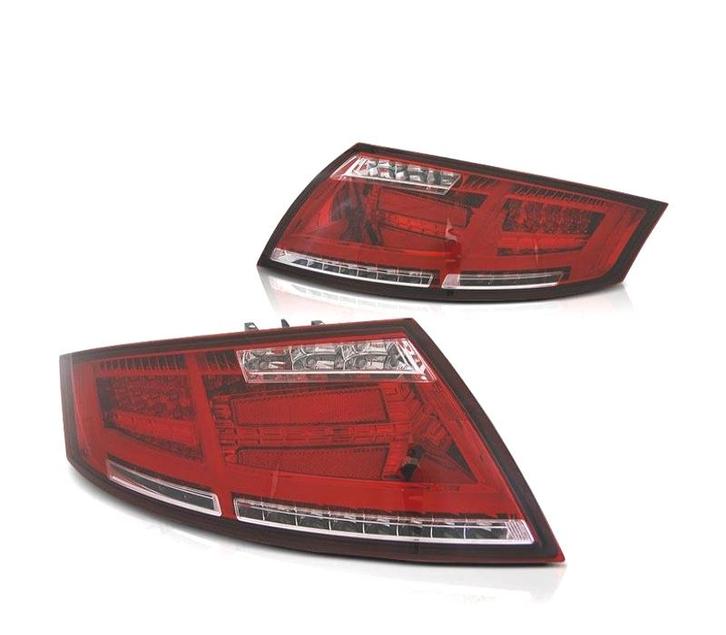 FEUX ARRIÈRE AUDI TT LIGHT BAR 06-14 ROUGE CHROMÉ, Auto-onderdelen, Verlichting, Verzenden