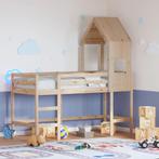vidaXL Halfhoogslaper met ladder en bedhuis grenenhout, Verzenden, Nieuw