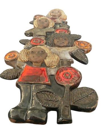 Wanddecoratie - Perignem - België - Vintage wandtafereel