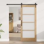 vidaXL Interne Deur met Glas ORKDAL Bruin 86 x 198.5 cm, Doe-het-zelf en Bouw, Verzenden, Nieuw