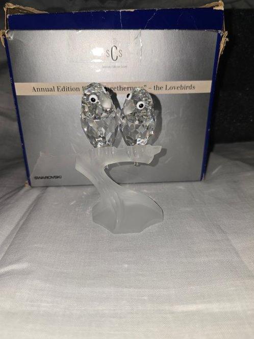 Swarovski - Figuur - SCS - Annual Edition 1987 - Lovebirds -, Antiek en Kunst, Curiosa en Brocante