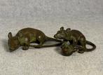 Twee muizen - Brons - Eind 20e eeuw
