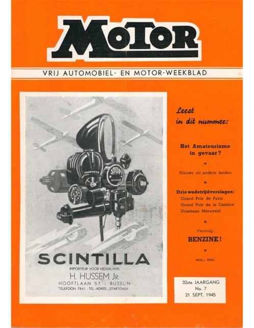 1945 MOTOR MAGAZINE 07 NEDERLANDS, Boeken, Auto's | Folders en Tijdschriften