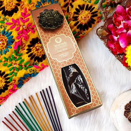 Song of India - Ayurveda Incense sticks Sage Mint (Kapha) 25, Sports & Fitness, Produits de santé, Wellness & Bien-être, Enlèvement ou Envoi
