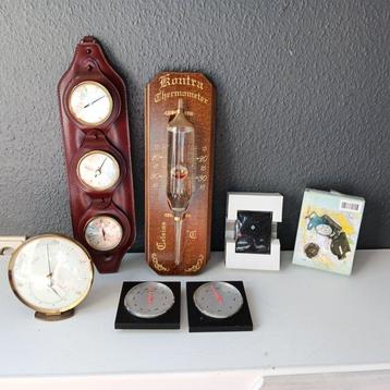 Themacollectie - Thermometer, Kompas, Barometer Weerstation